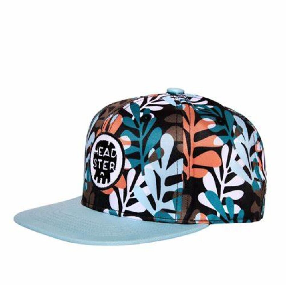Headster Mumbo Jumbo Jungle Theme Blue SnapBack Cap Kids NWT